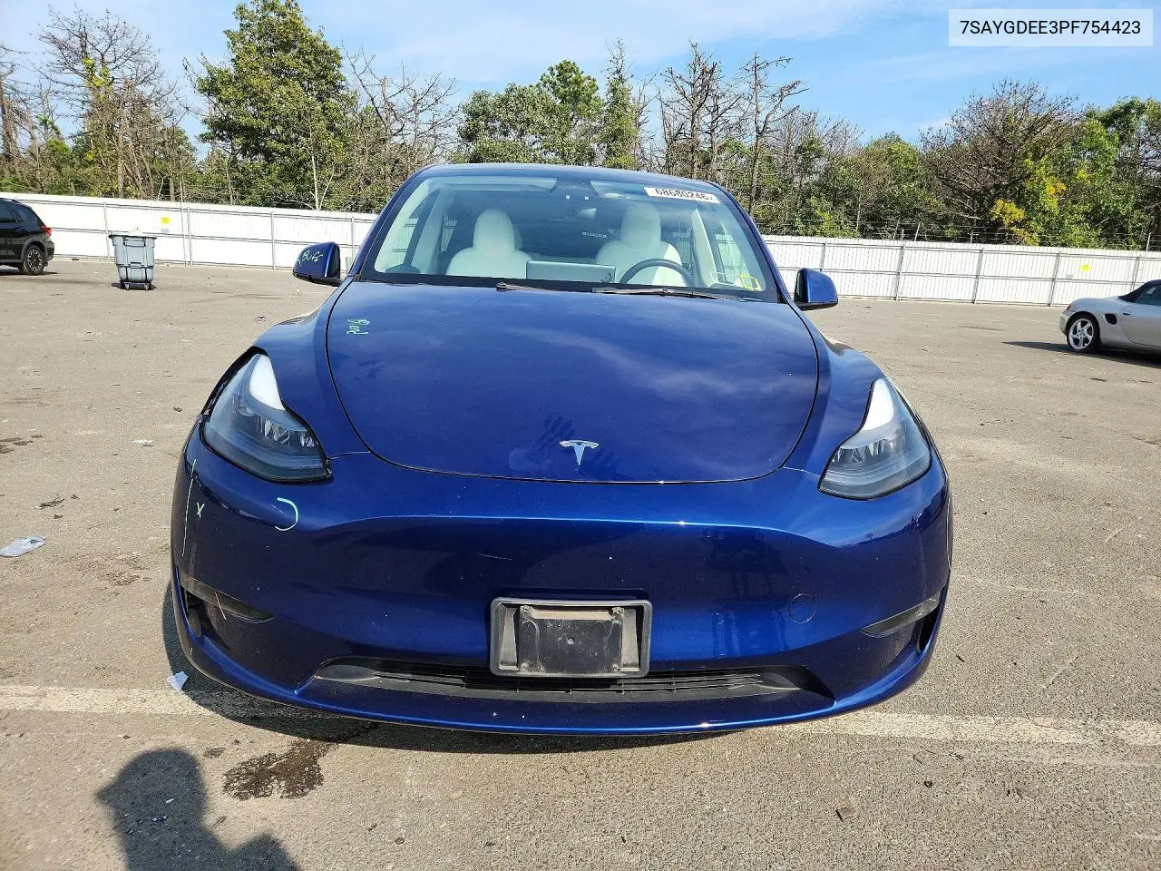 2023 TESLA MODEL Y VIN 7SAYGDEE3PF754423 — фото 5