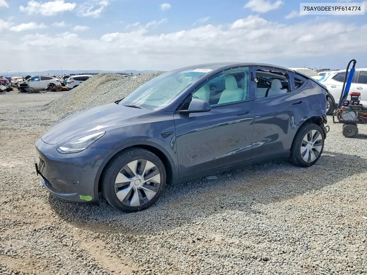 TESLA MODEL Y 2023, VIN 7SAYGDEE1PF614774