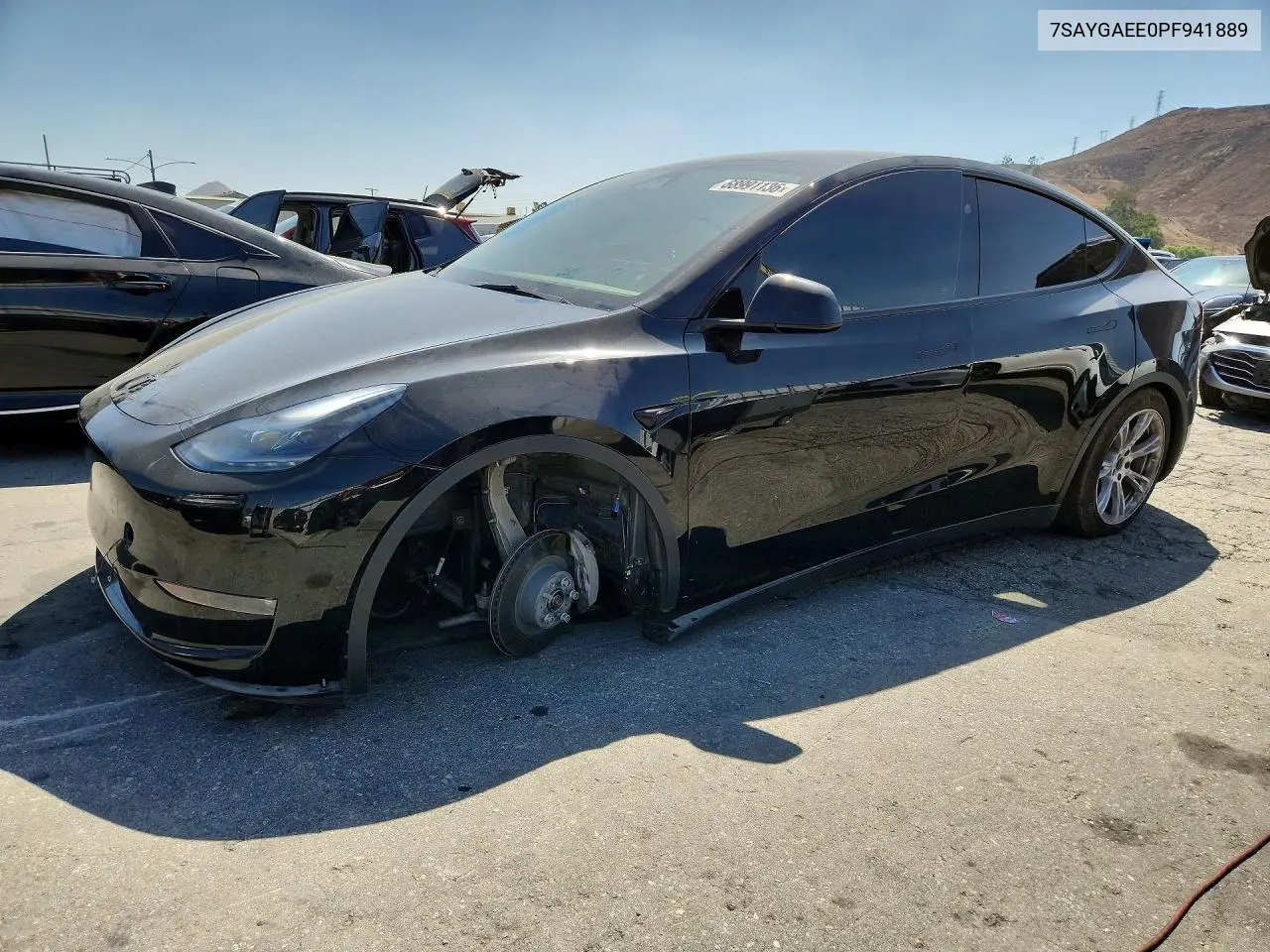 TESLA MODEL Y 2023, VIN 7SAYGAEE0PF941889