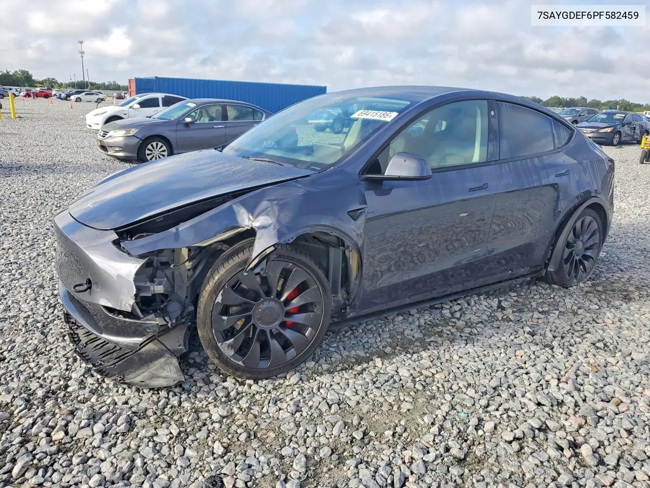 TESLA MODEL Y 2023, VIN 7SAYGDEF6PF582459