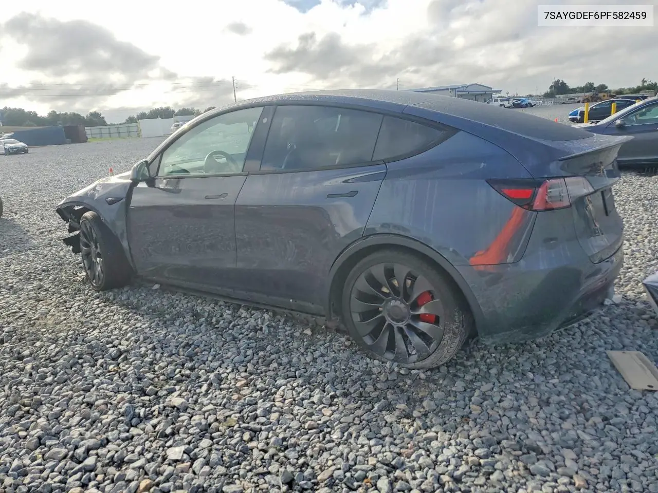 2023 TESLA MODEL Y VIN 7SAYGDEF6PF582459 — фото 2