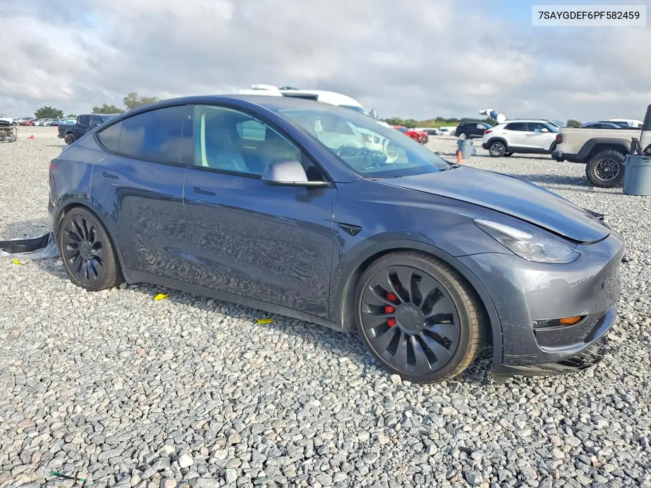 2023 TESLA MODEL Y VIN 7SAYGDEF6PF582459 — фото 4