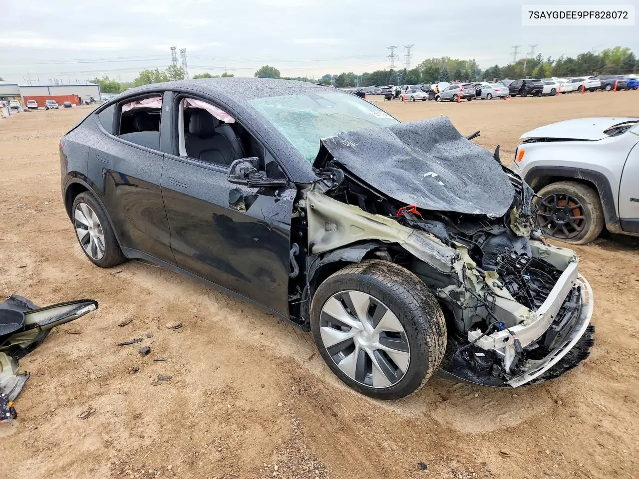 2023 TESLA MODEL Y VIN 7SAYGDEE9PF828072 — фото 4