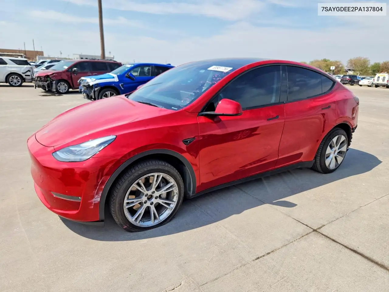 TESLA MODEL Y 2023, VIN 7SAYGDEE2PA137804