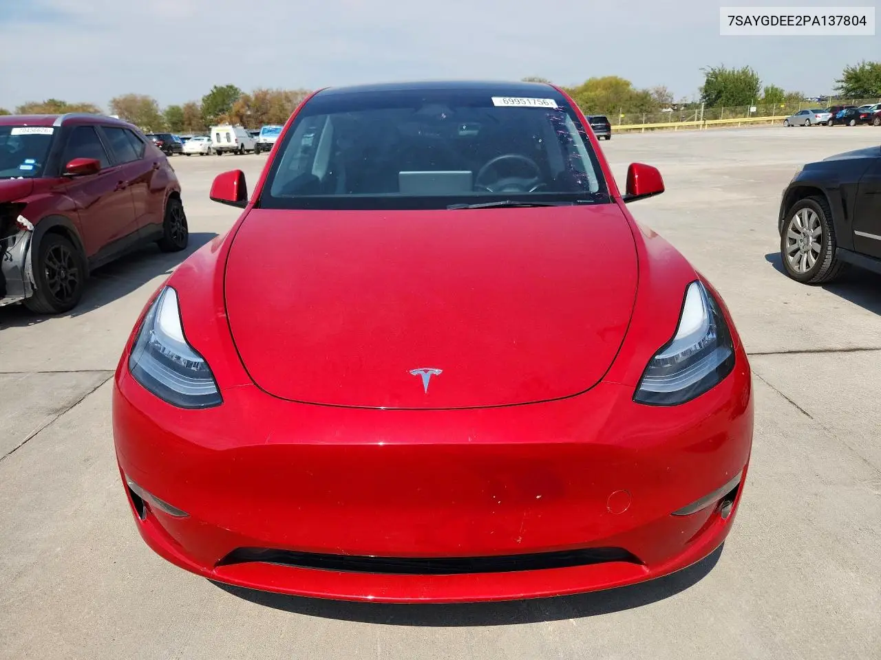 2023 TESLA MODEL Y VIN 7SAYGDEE2PA137804 — фото 5