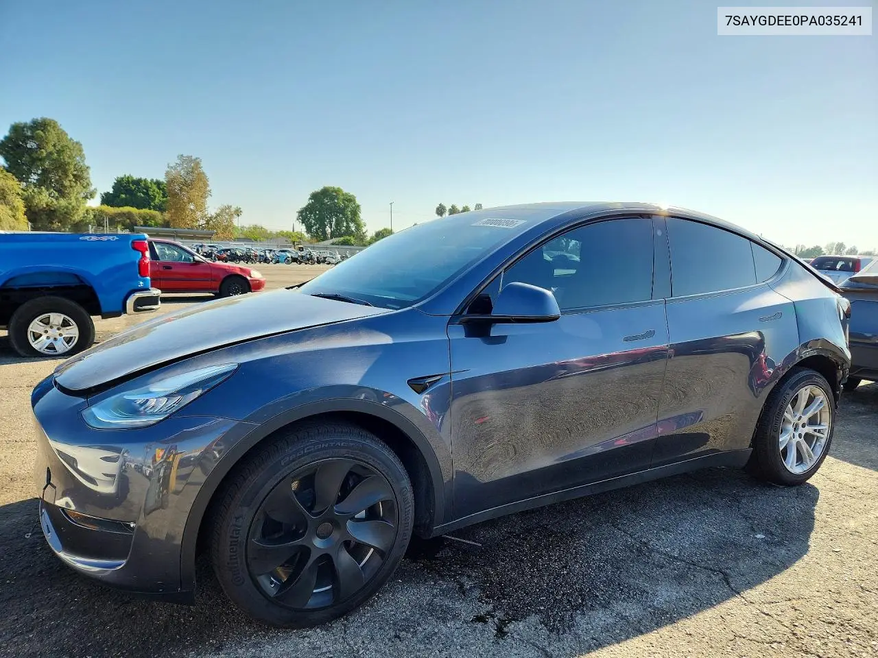 TESLA MODEL Y 2023, VIN 7SAYGDEE0PA035241