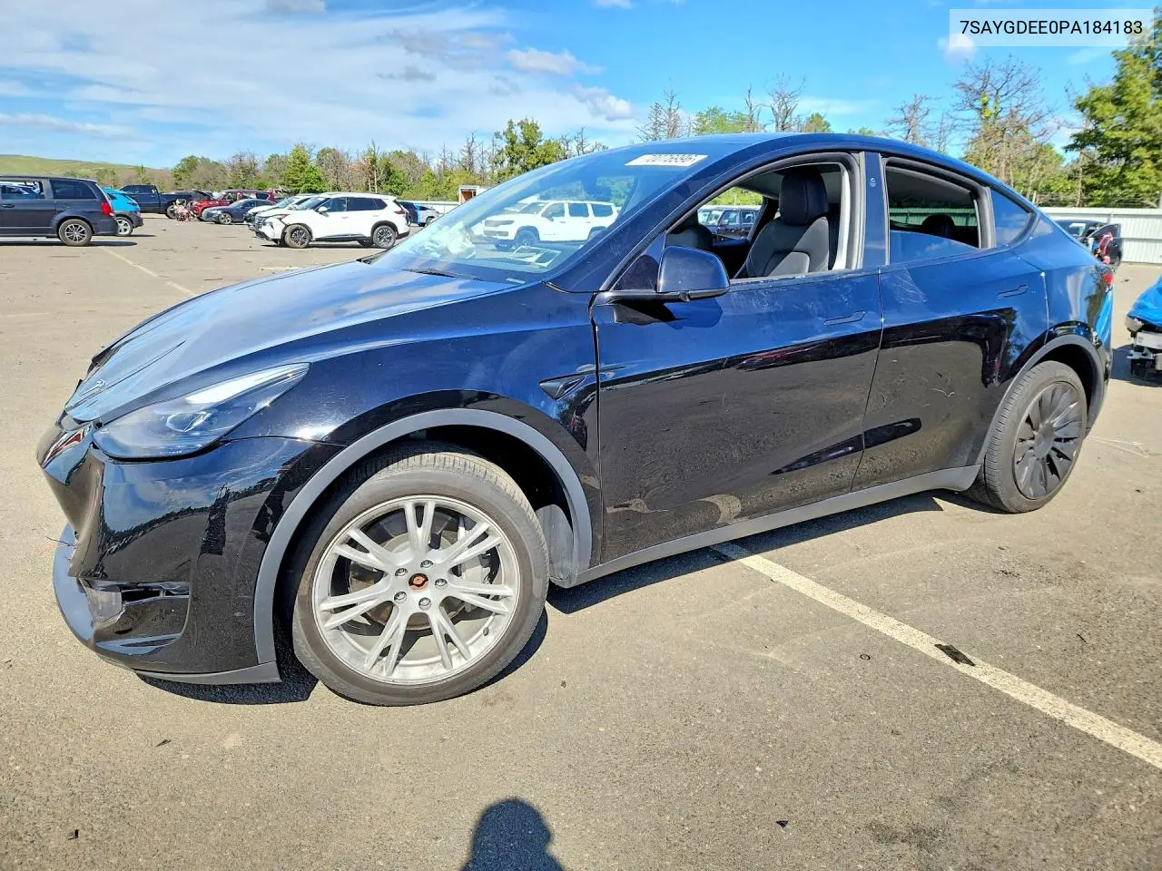 TESLA MODEL Y 2023, VIN 7SAYGDEE0PA184183