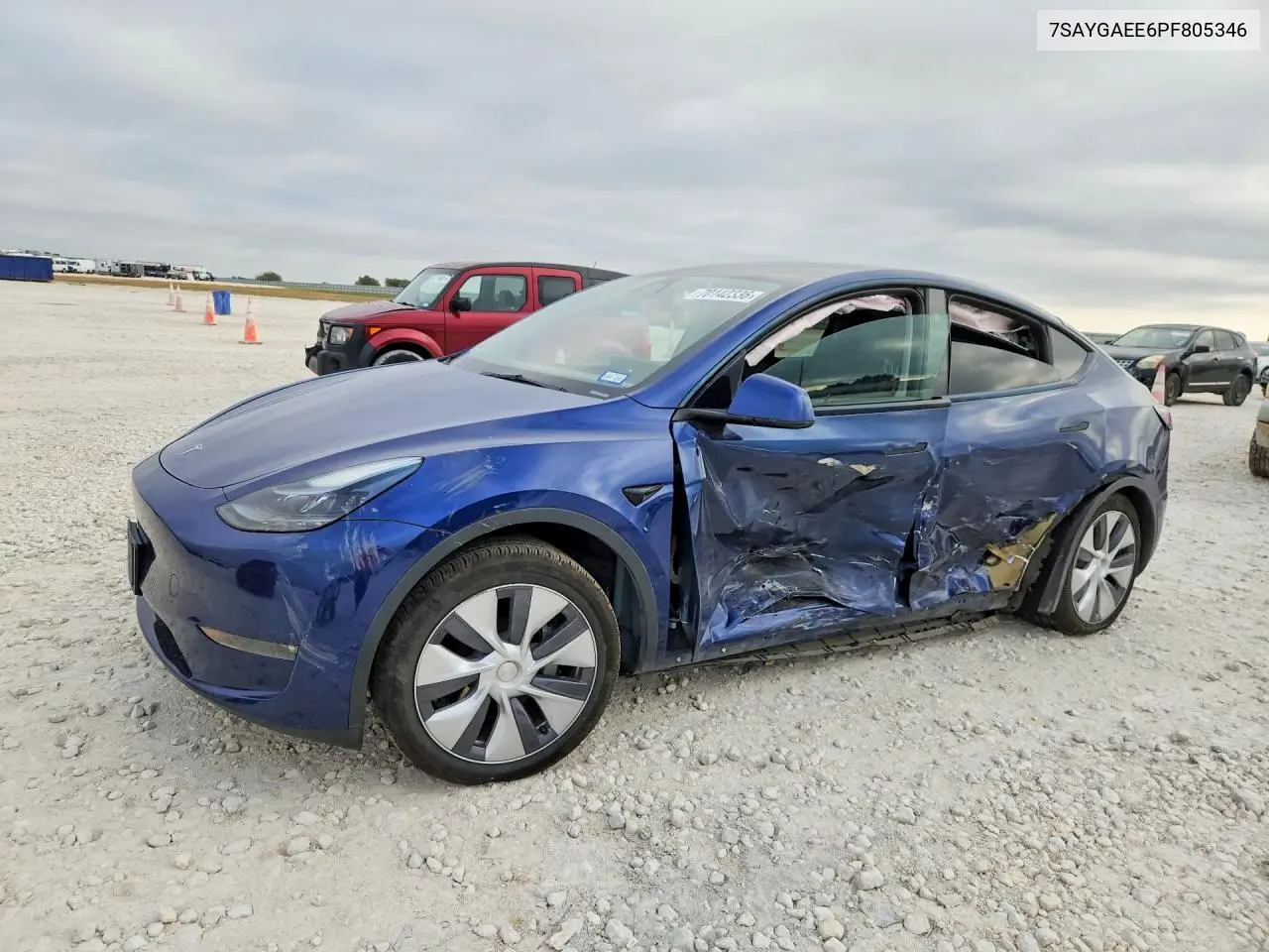TESLA MODEL Y 2023, VIN 7SAYGAEE6PF805346