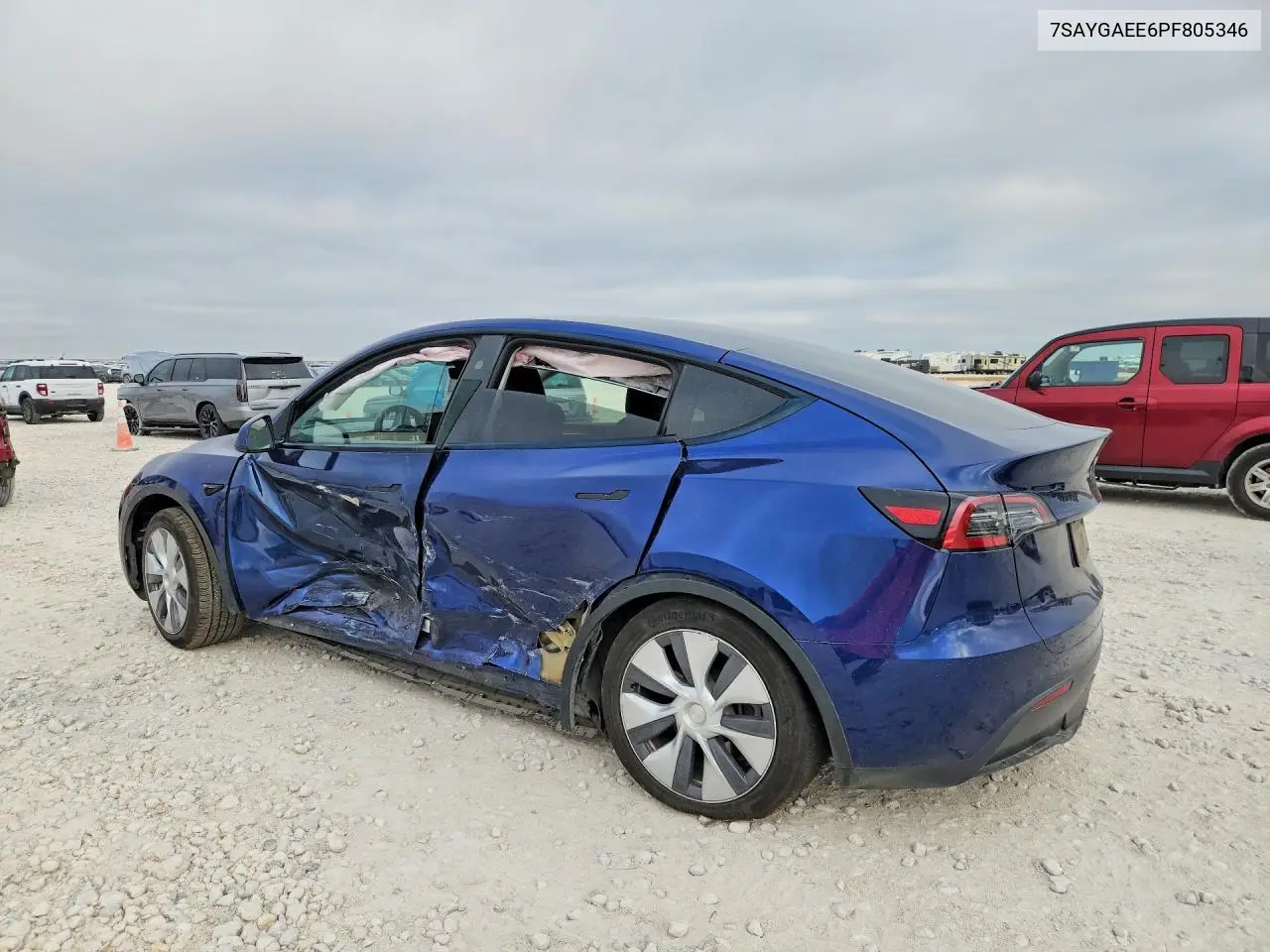 2023 TESLA MODEL Y VIN 7SAYGAEE6PF805346 — фото 2