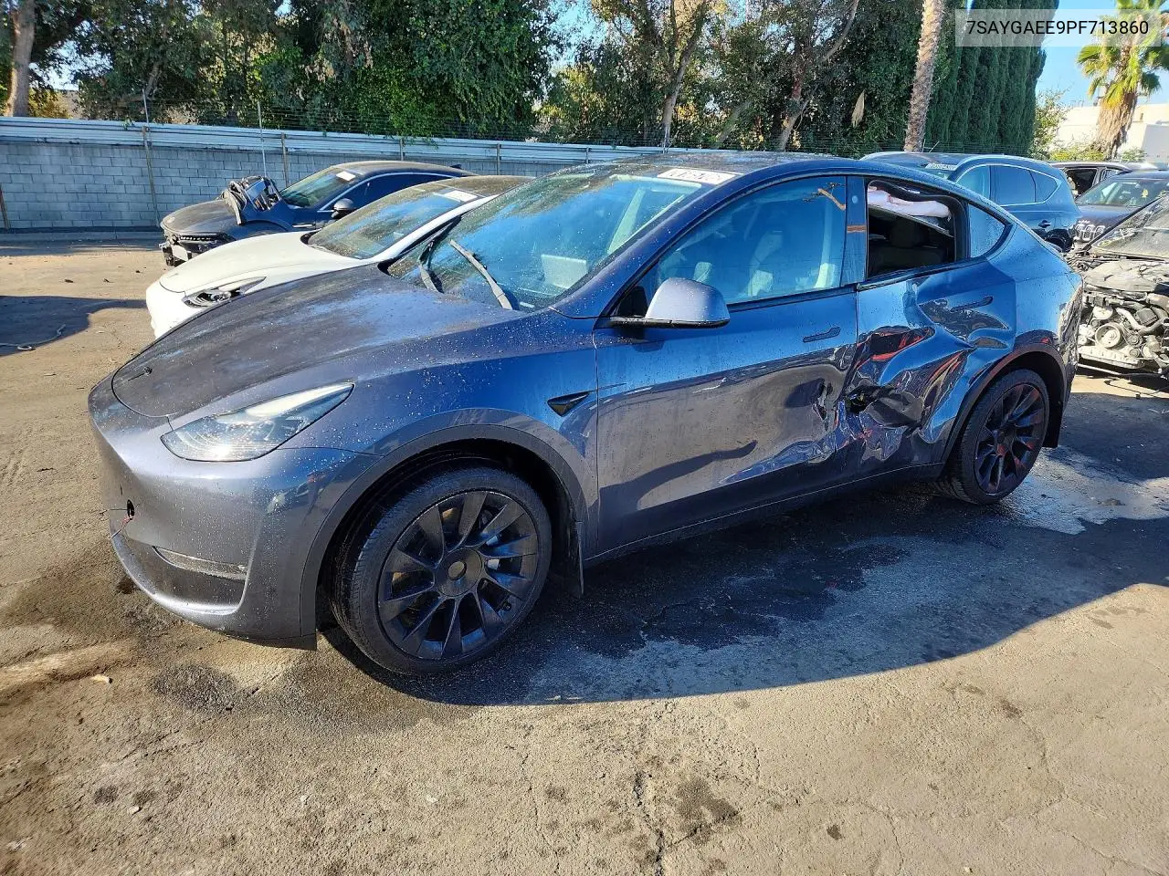 TESLA MODEL Y 2023, VIN 7SAYGAEE9PF713860
