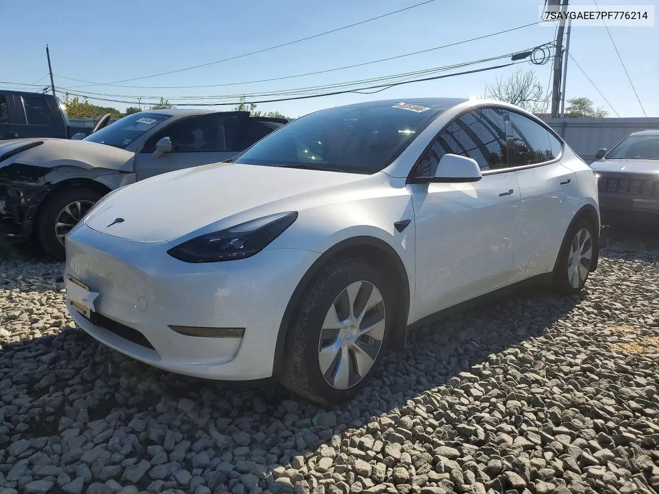 TESLA MODEL Y 2023, VIN 7SAYGAEE7PF776214