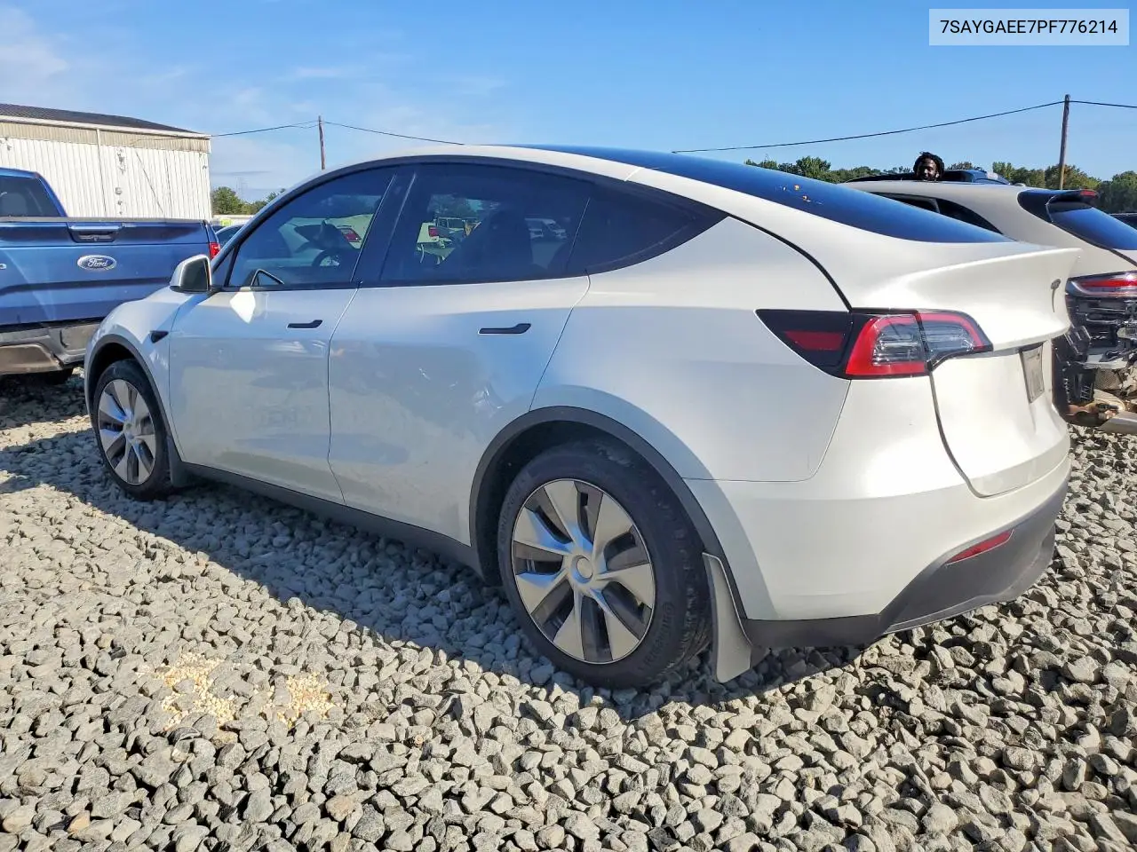 2023 TESLA MODEL Y VIN 7SAYGAEE7PF776214 — фото 2