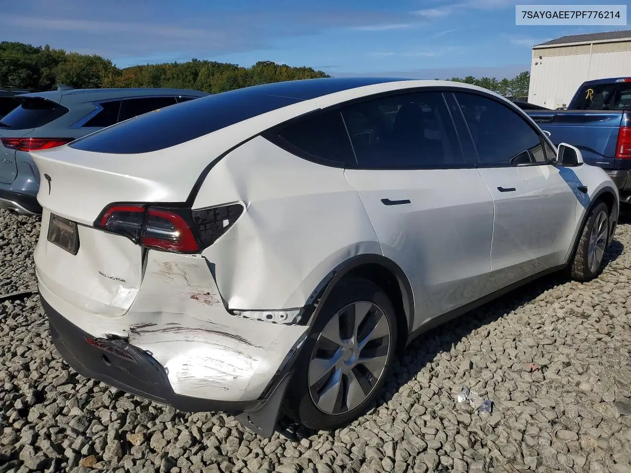 2023 TESLA MODEL Y VIN 7SAYGAEE7PF776214 — фото 3