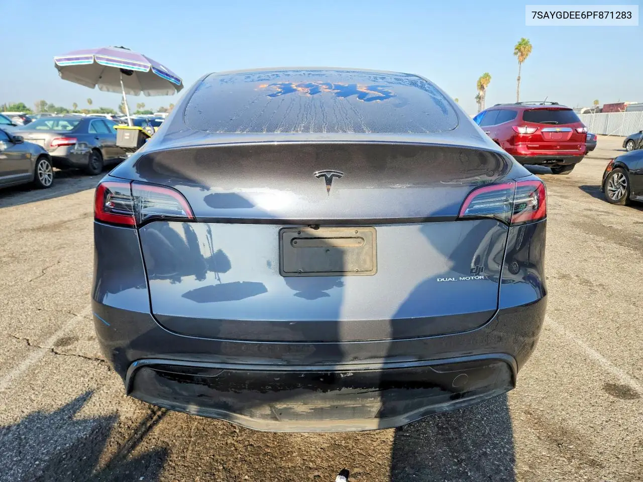 2023 TESLA MODEL Y VIN 7SAYGDEE6PF871283 — фото 4