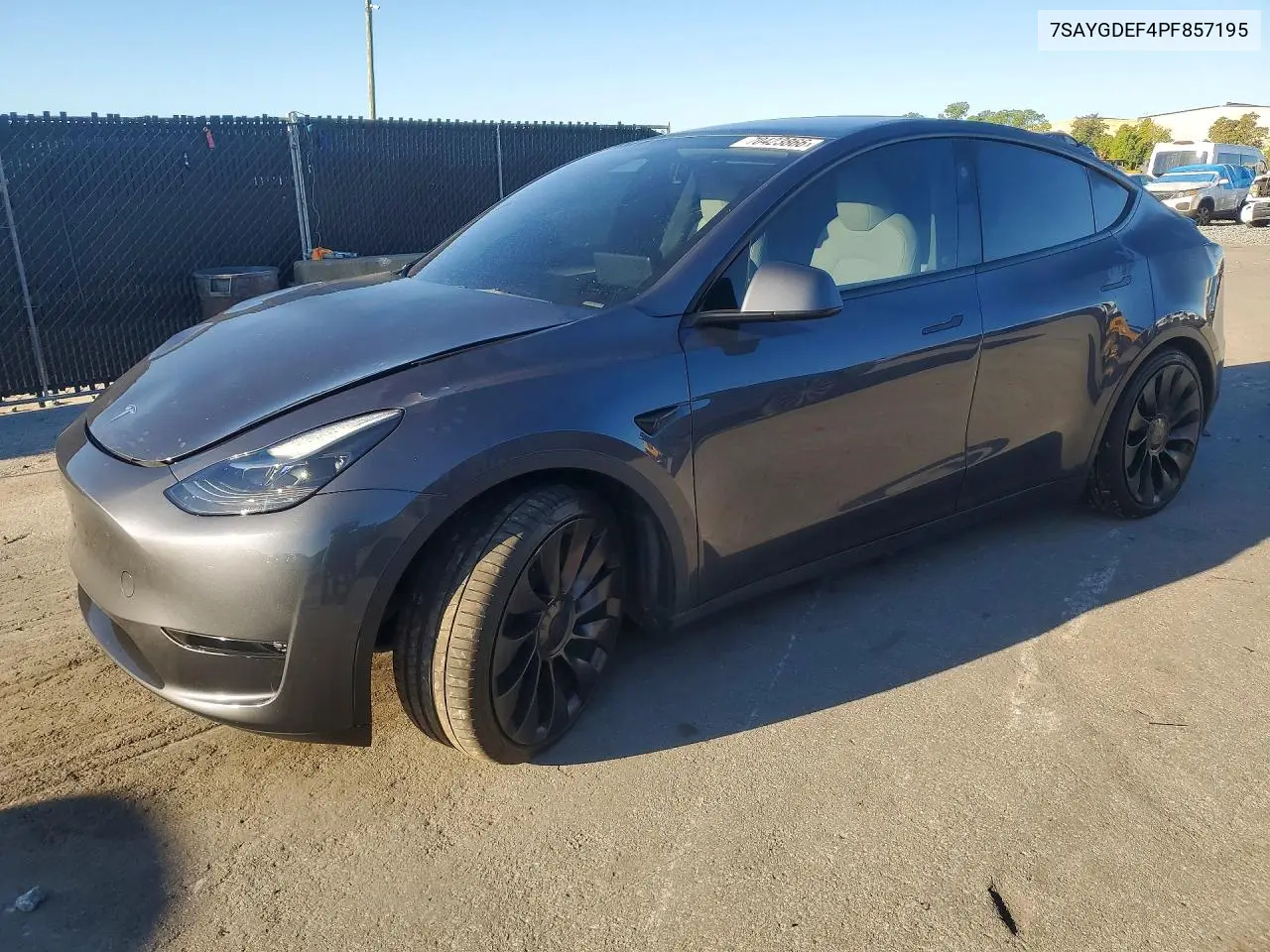 TESLA MODEL Y 2023, VIN 7SAYGDEF4PF857195