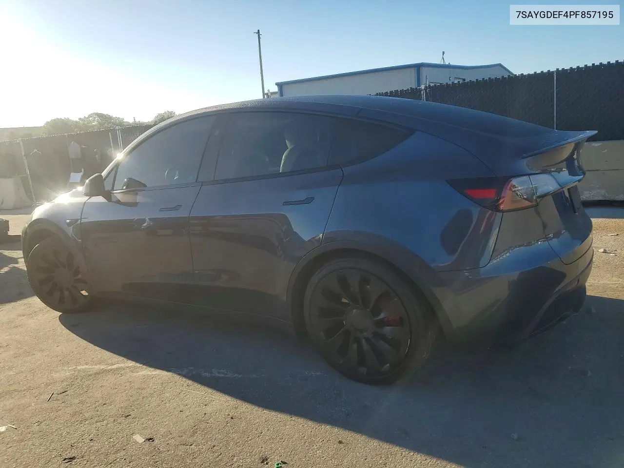 2023 TESLA MODEL Y VIN 7SAYGDEF4PF857195 — фото 2