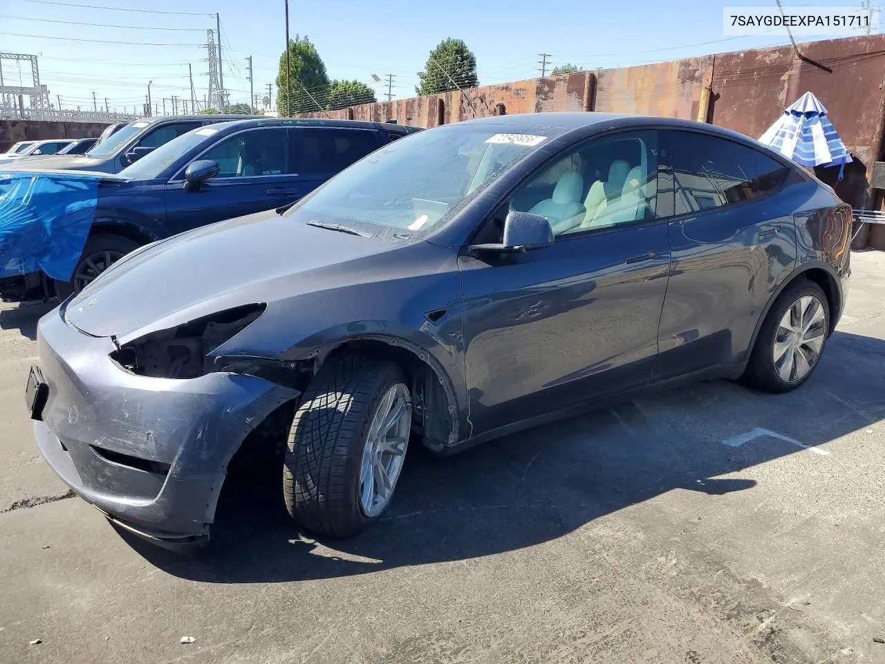 TESLA MODEL Y 2023, VIN 7SAYGDEEXPA151711