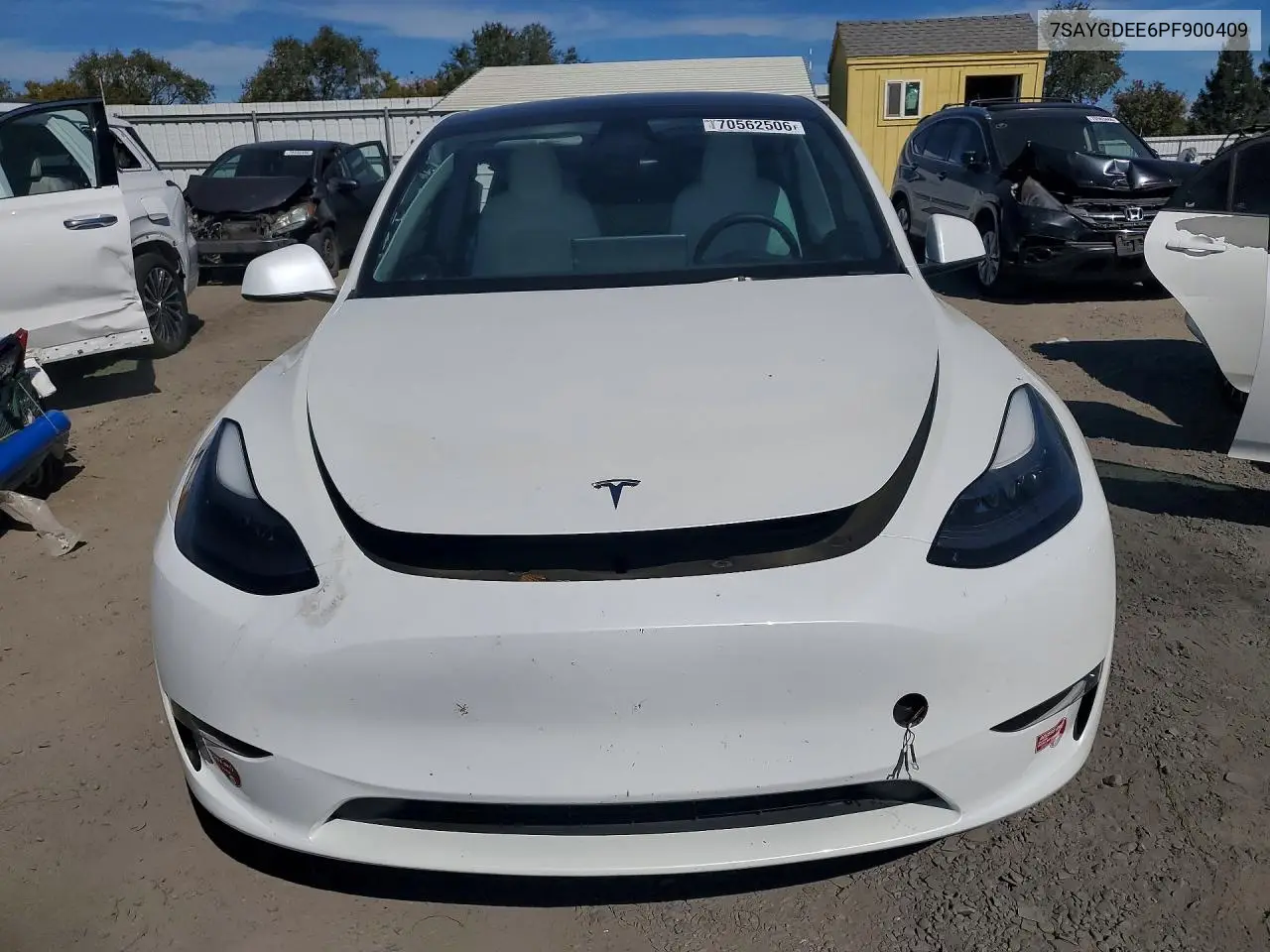 2023 TESLA MODEL Y VIN 7SAYGDEE6PF900409 — фото 5