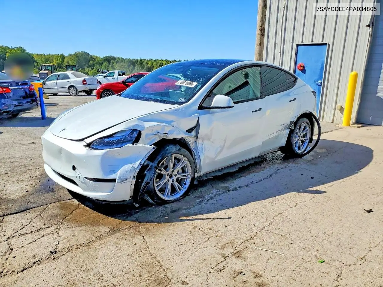 TESLA MODEL Y 2023, VIN 7SAYGDEE4PA034805