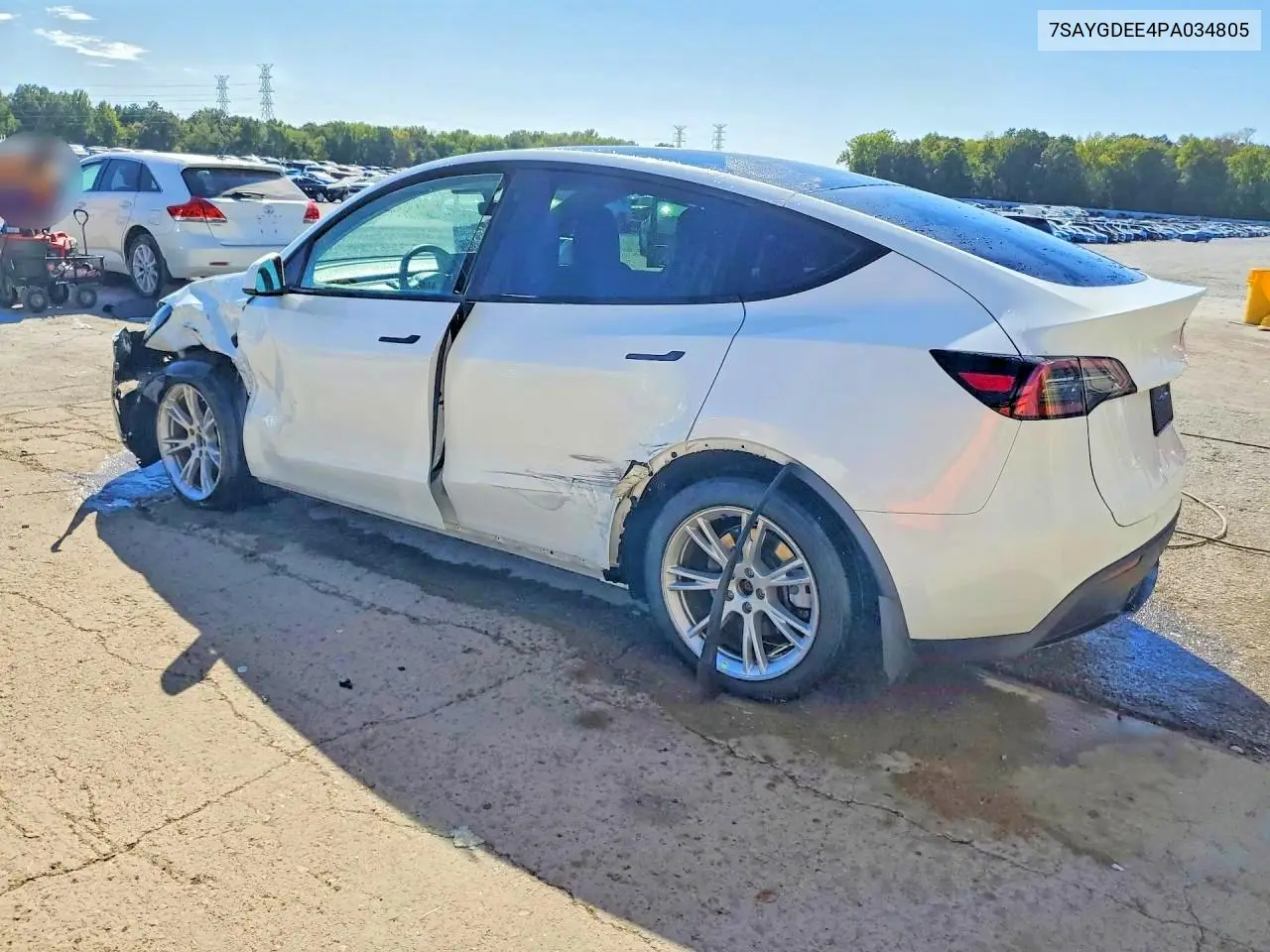 2023 TESLA MODEL Y VIN 7SAYGDEE4PA034805 — фото 2