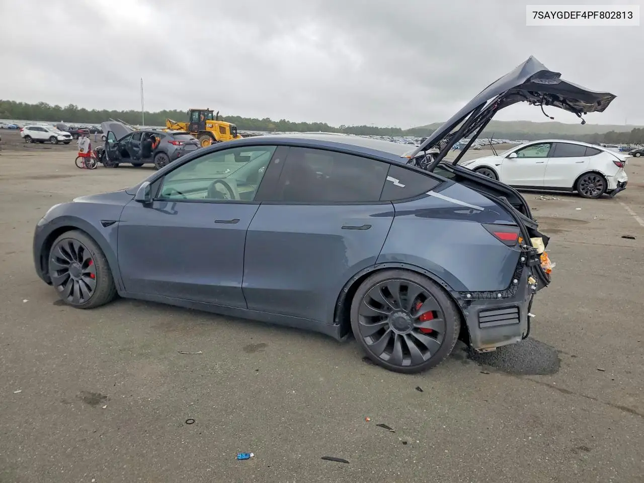 2023 TESLA MODEL Y VIN 7SAYGDEF4PF802813 — фото 2