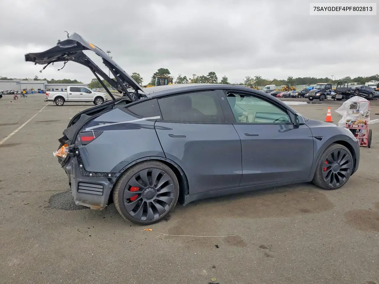 2023 TESLA MODEL Y VIN 7SAYGDEF4PF802813 — фото 3