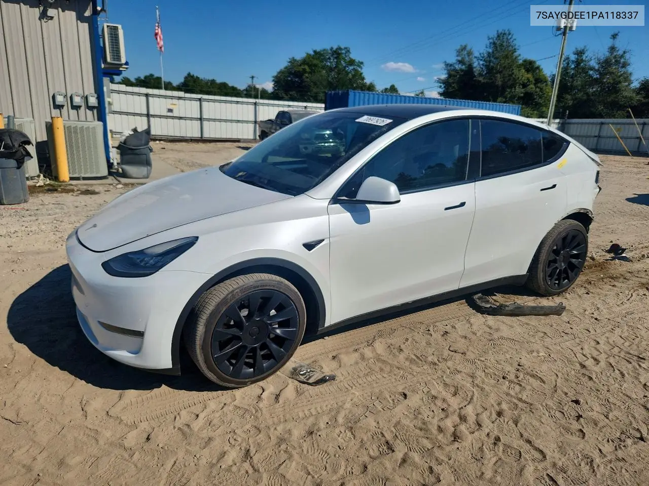 TESLA MODEL Y 2023, VIN 7SAYGDEE1PA118337