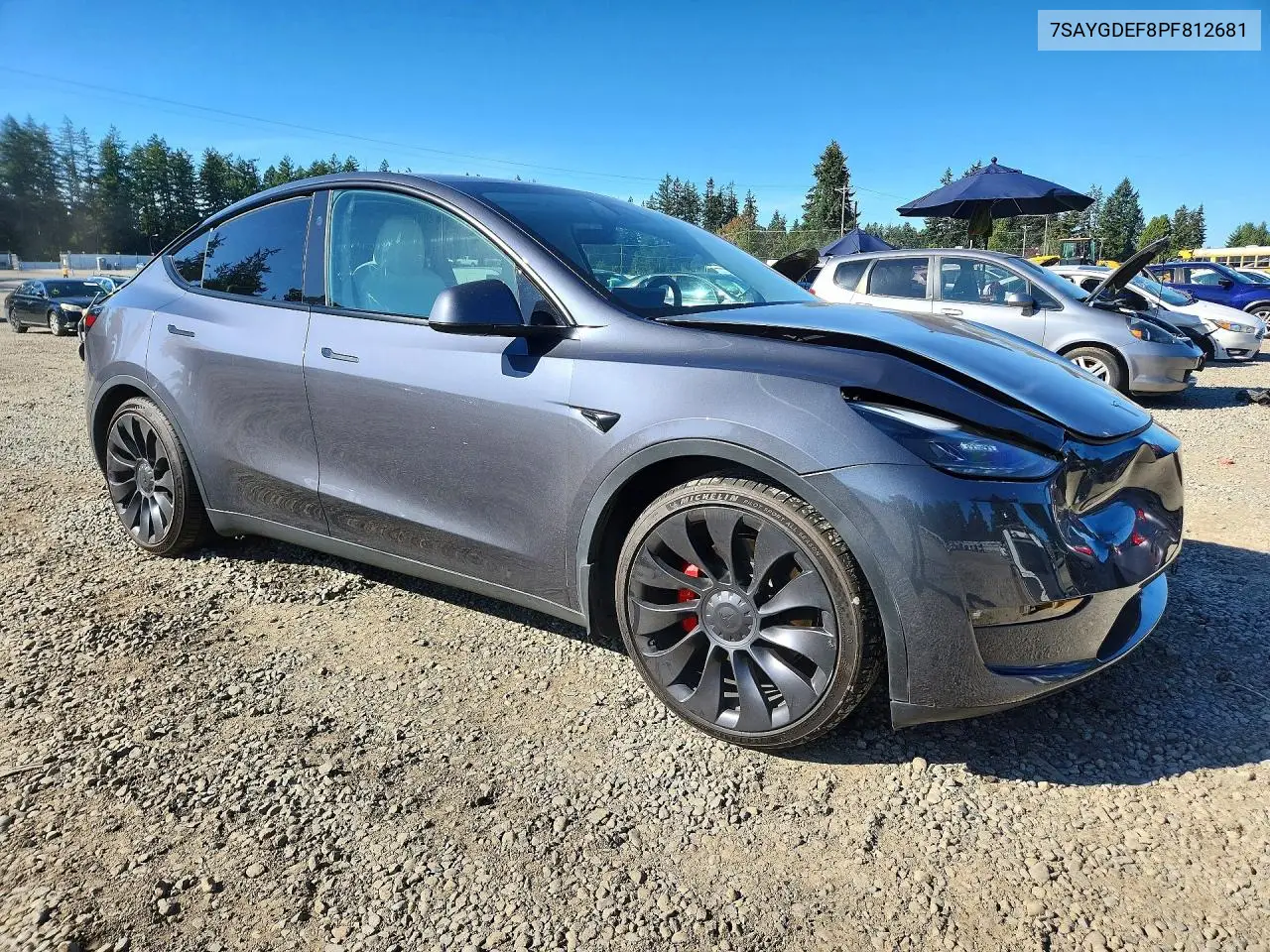 2023 TESLA MODEL Y VIN 7SAYGDEF8PF812681 — фото 4