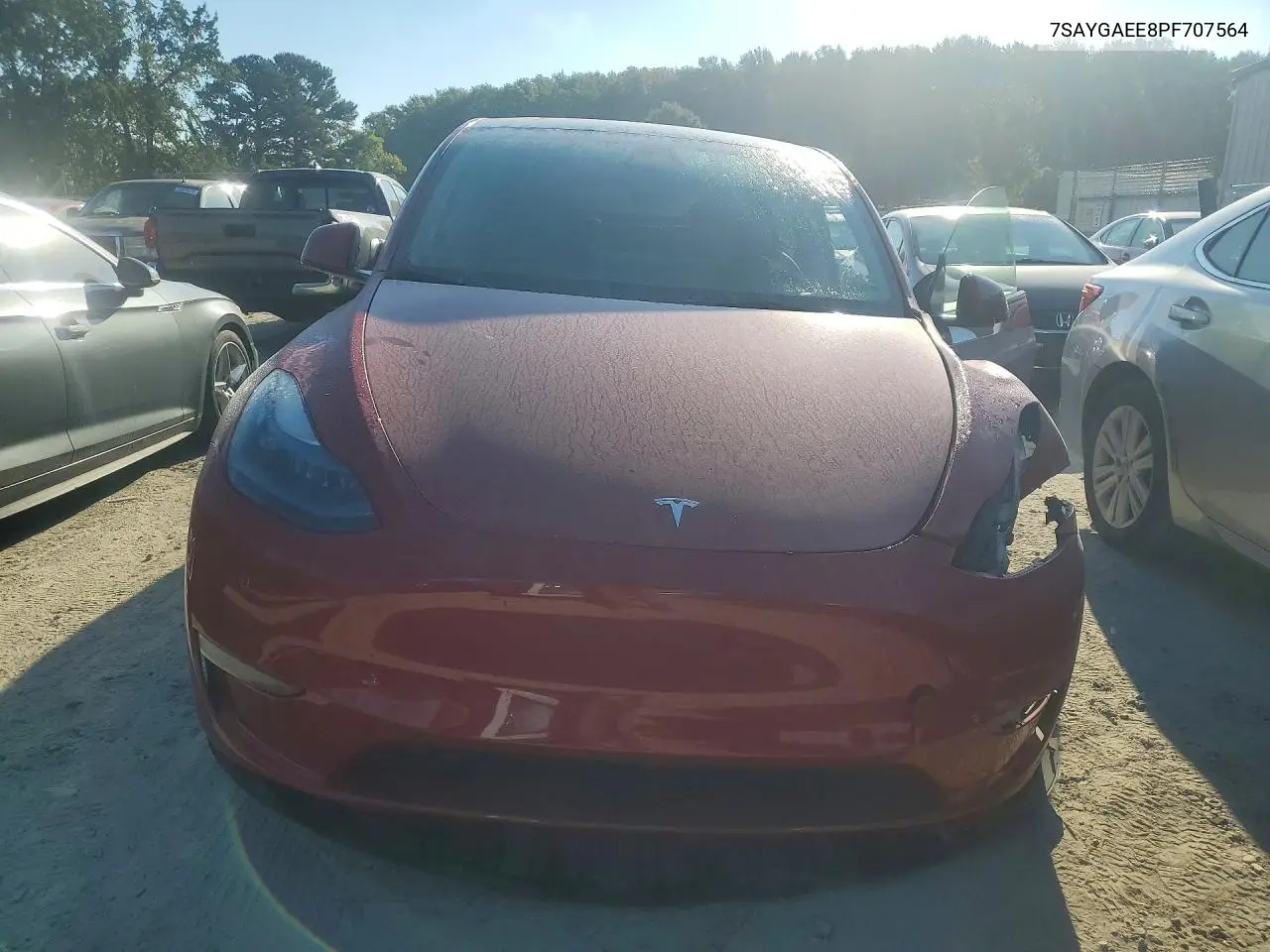 2023 TESLA MODEL Y VIN 7SAYGAEE8PF707564 — фото 5
