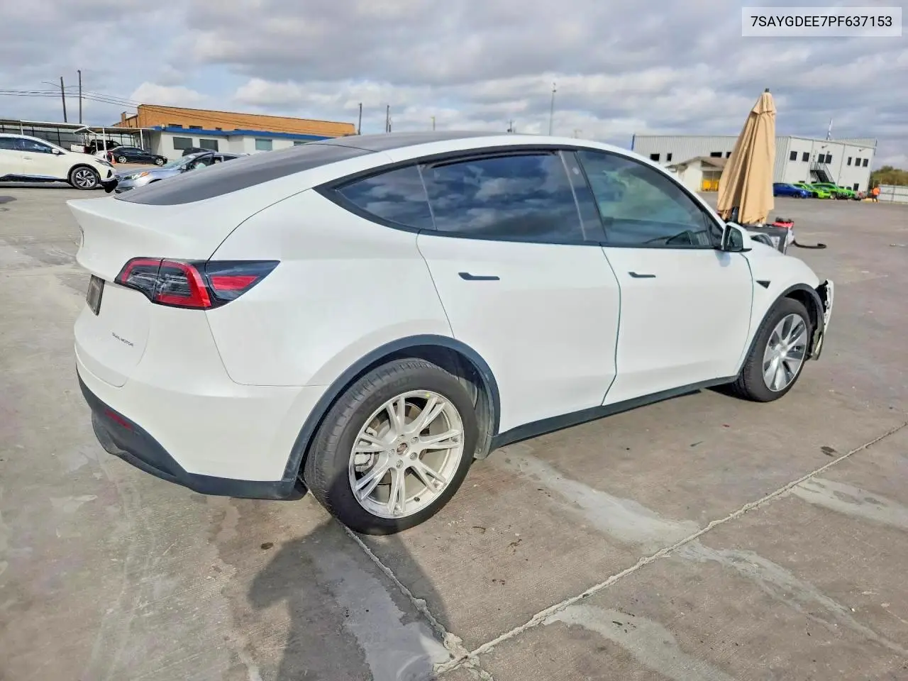 2023 TESLA MODEL Y VIN 7SAYGDEE7PF637153 — фото 3