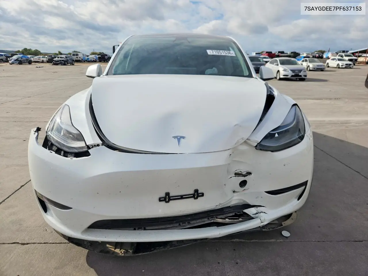 2023 TESLA MODEL Y VIN 7SAYGDEE7PF637153 — фото 5