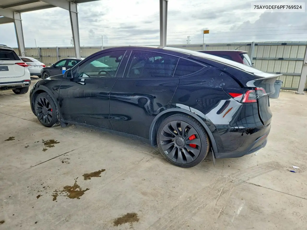2023 TESLA MODEL Y VIN 7SAYGDEF6PF769524 — фото 2