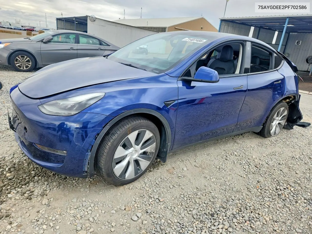 TESLA MODEL Y 2023, VIN 7SAYGDEE2PF702586