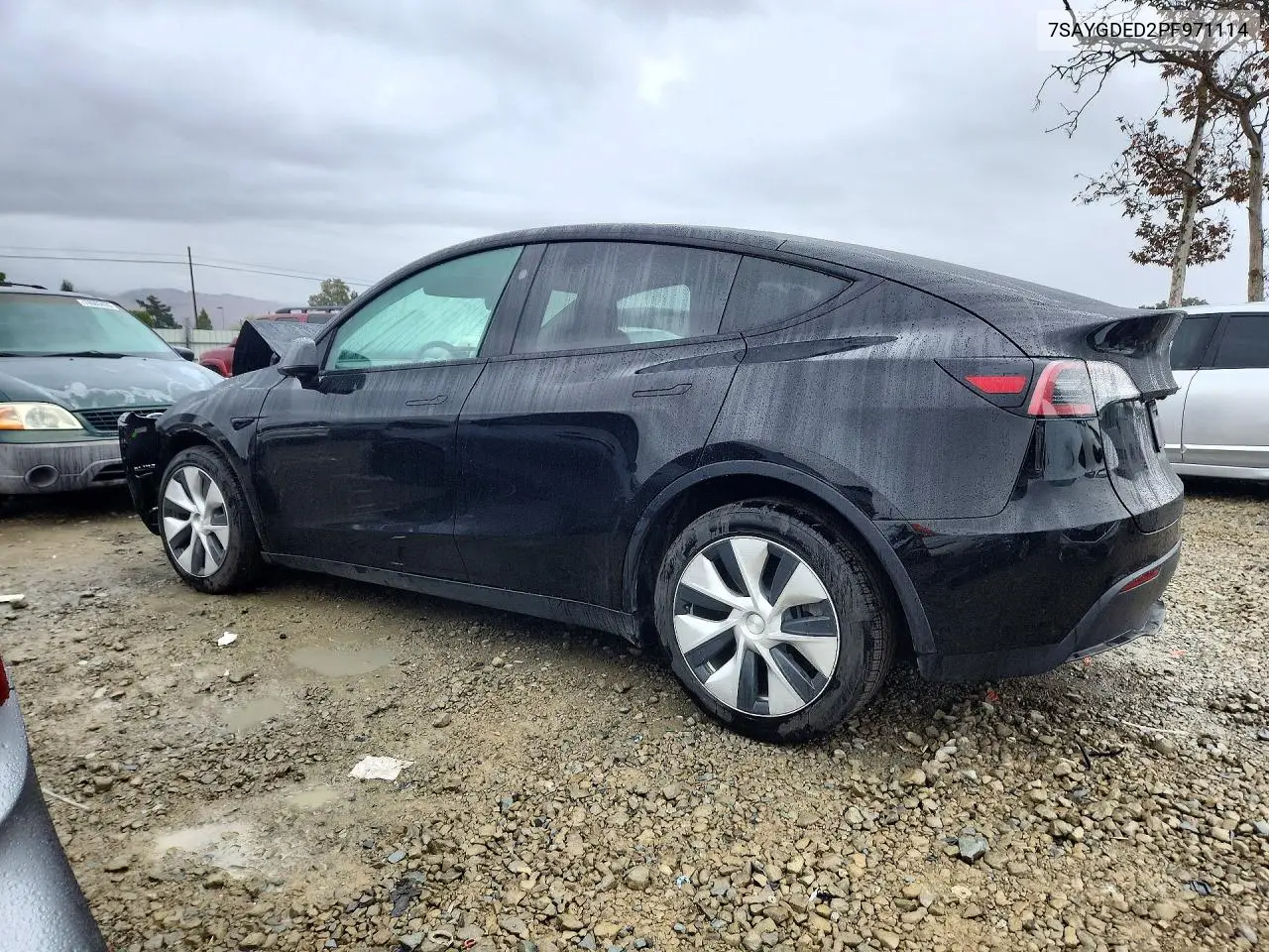 2023 TESLA MODEL Y VIN 7SAYGDED2PF971114 — фото 2