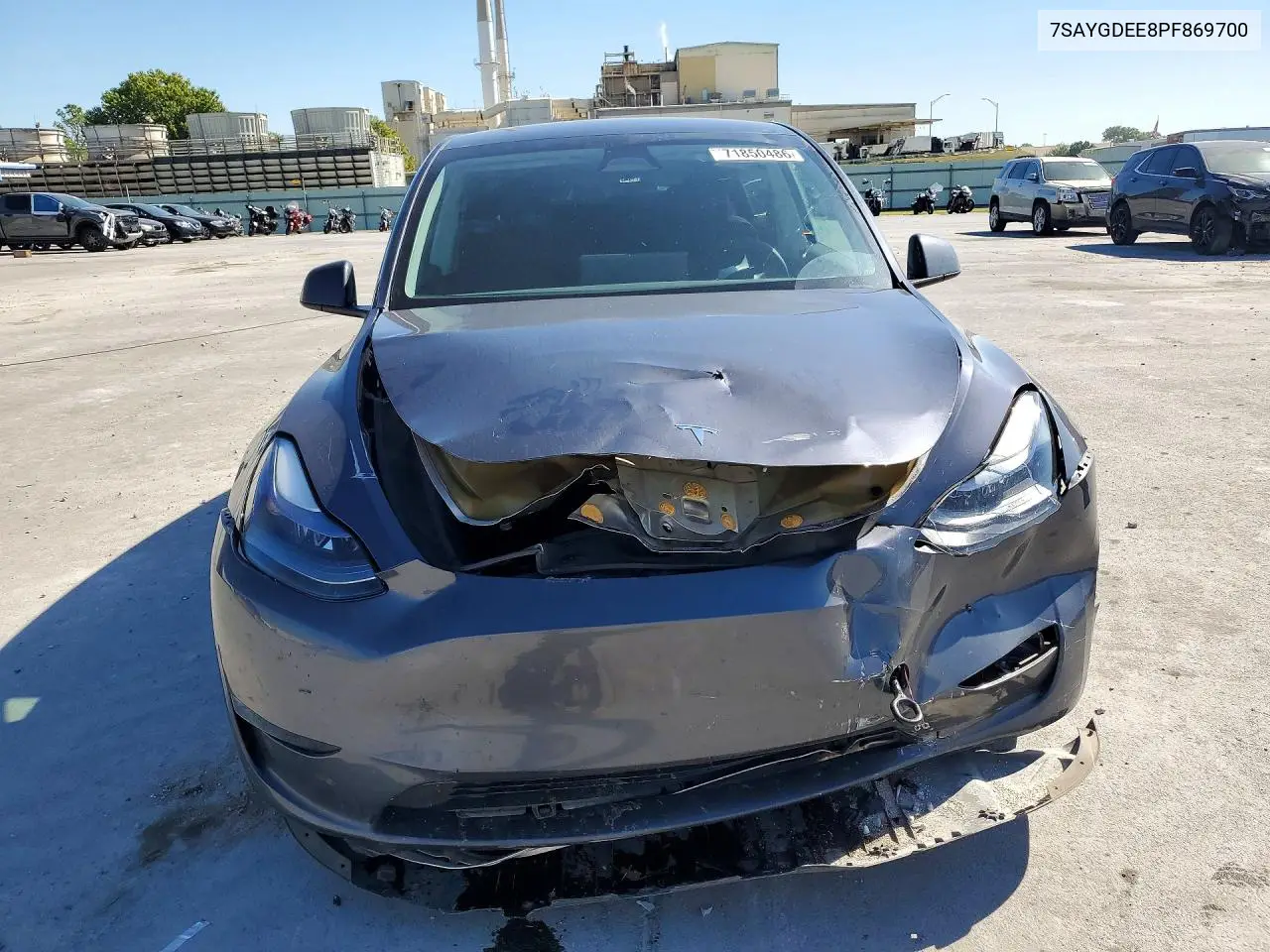 2023 TESLA MODEL Y VIN 7SAYGDEE8PF869700 — фото 5