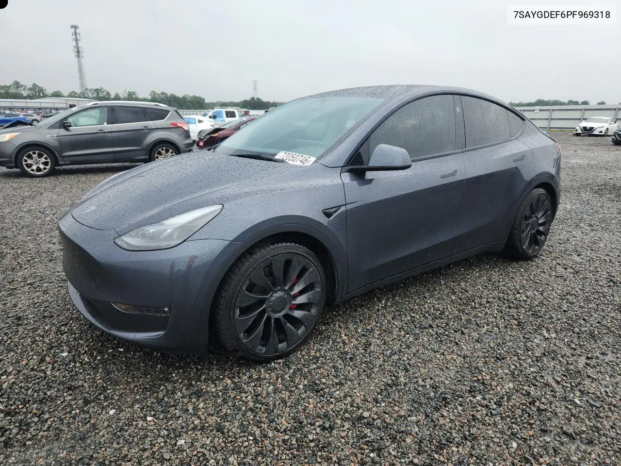 TESLA MODEL Y 2023, VIN 7SAYGDEF6PF969318