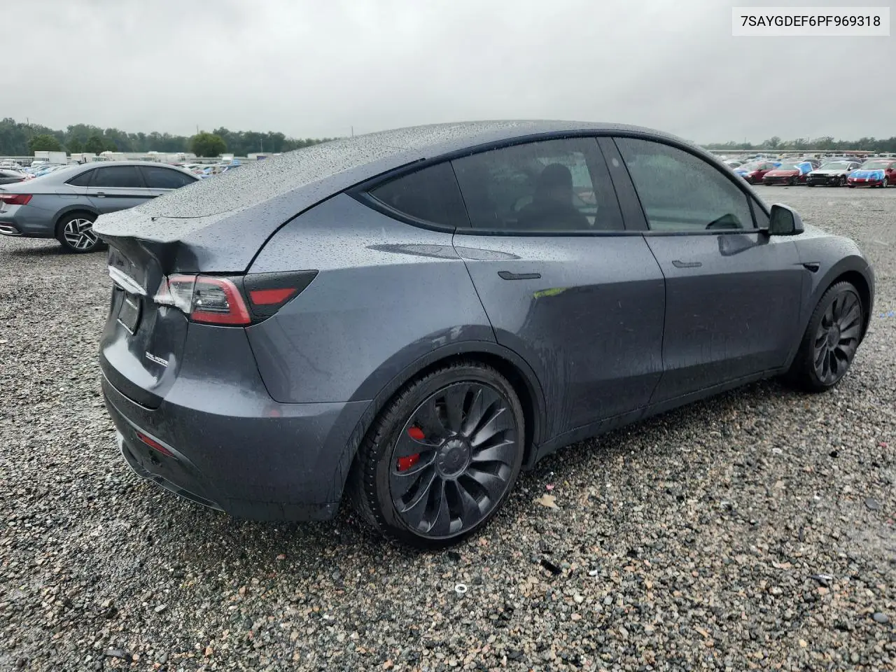 2023 TESLA MODEL Y VIN 7SAYGDEF6PF969318 — фото 3