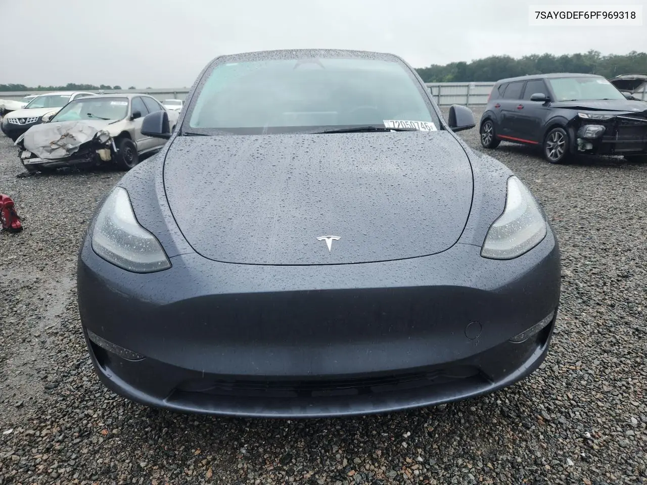 2023 TESLA MODEL Y VIN 7SAYGDEF6PF969318 — фото 5