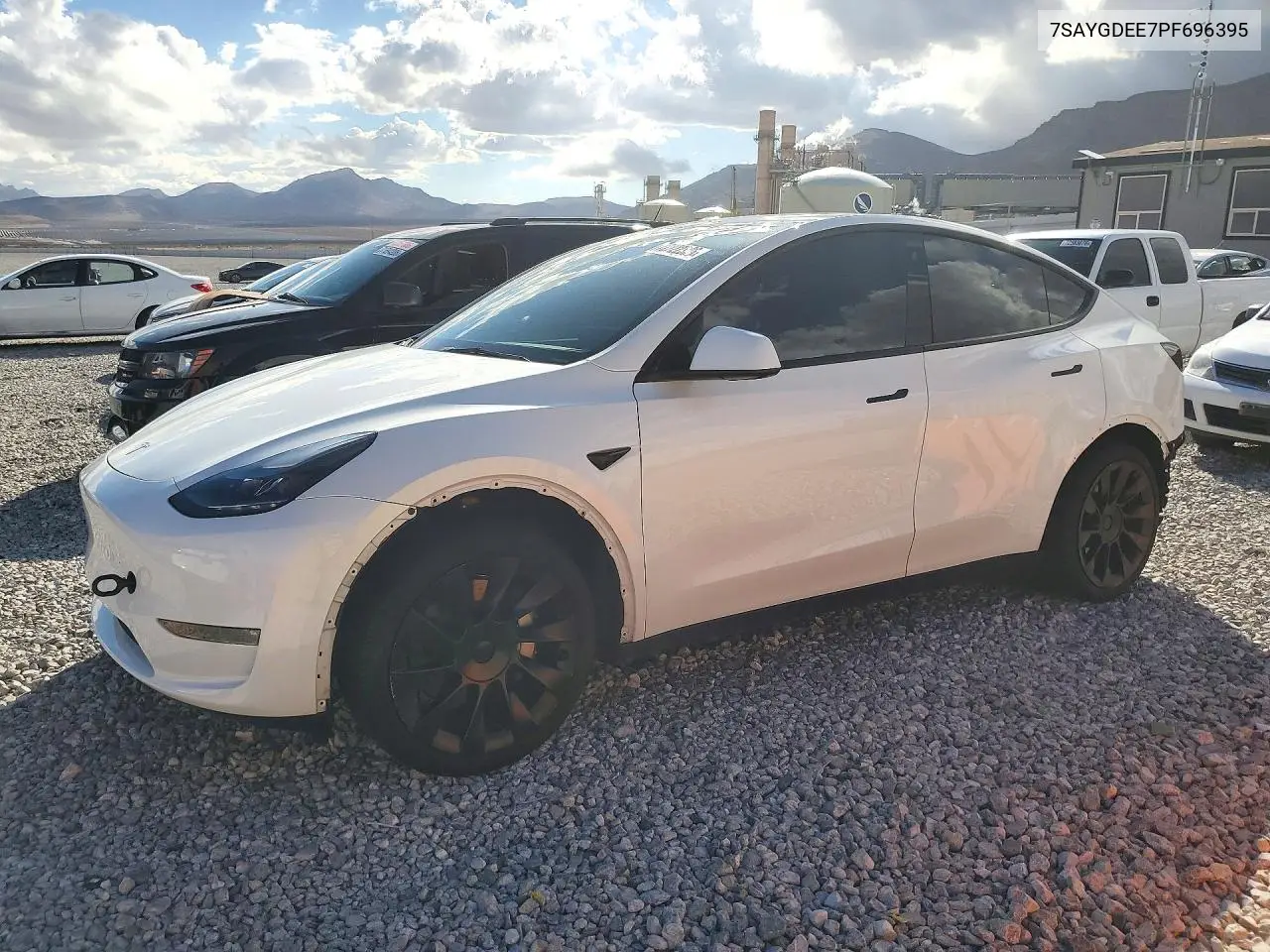 TESLA MODEL Y 2023, VIN 7SAYGDEE7PF696395