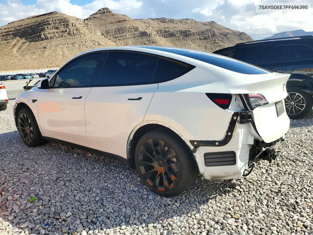 2023 TESLA MODEL Y VIN 7SAYGDEE7PF696395 — фото 2