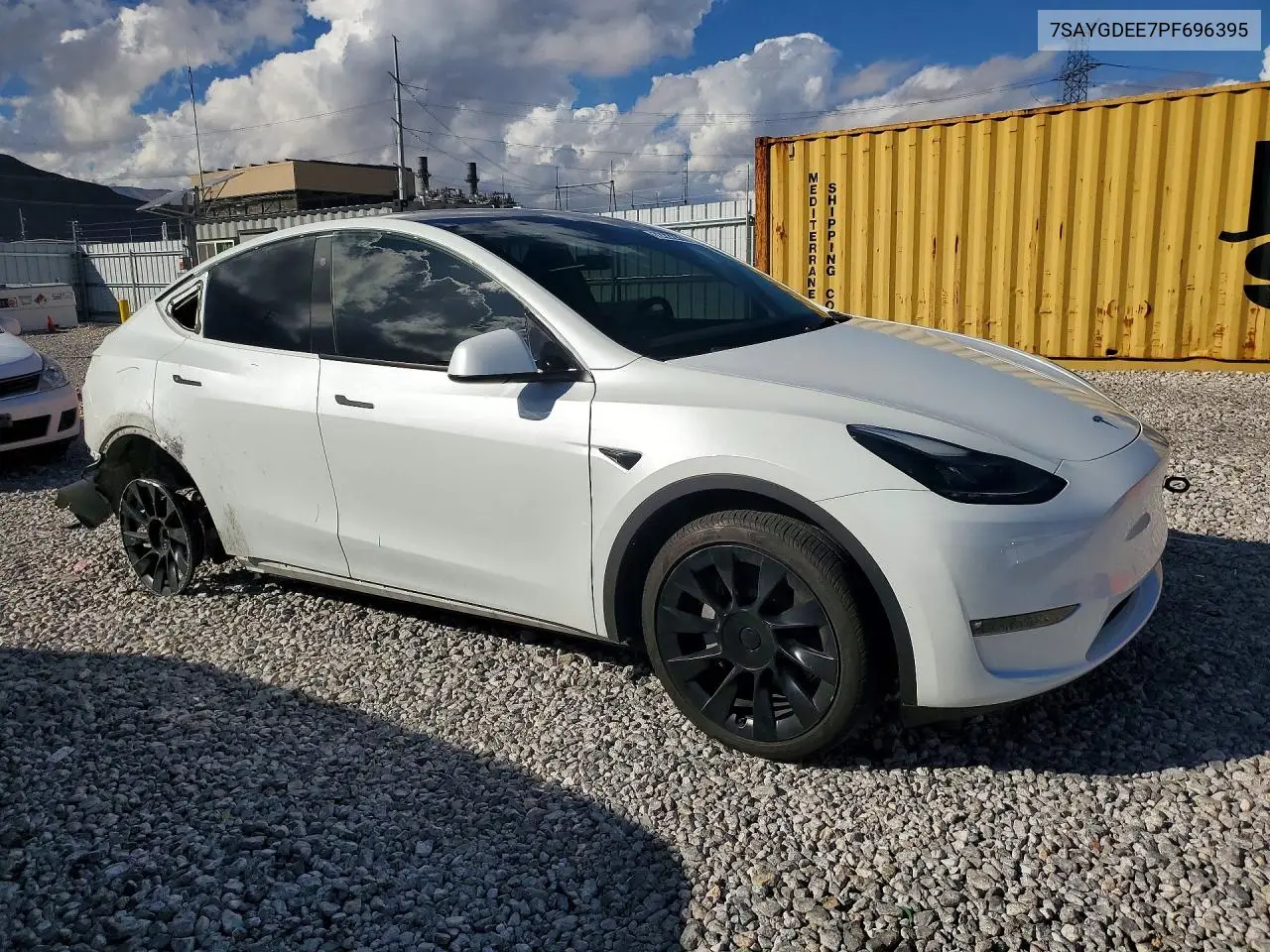 2023 TESLA MODEL Y VIN 7SAYGDEE7PF696395 — фото 4