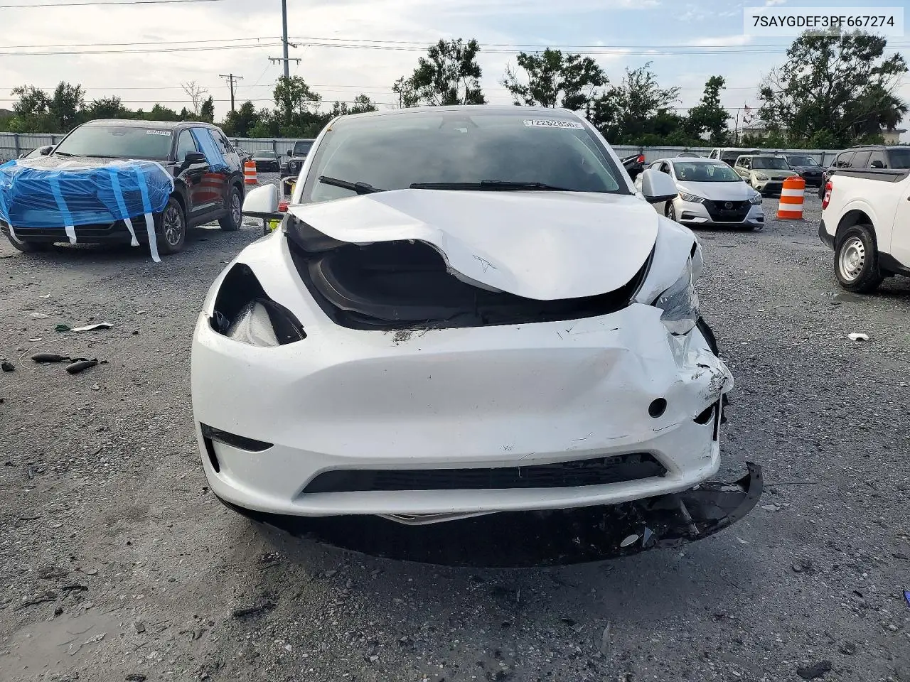 2023 TESLA MODEL Y VIN 7SAYGDEF3PF667274 — фото 5