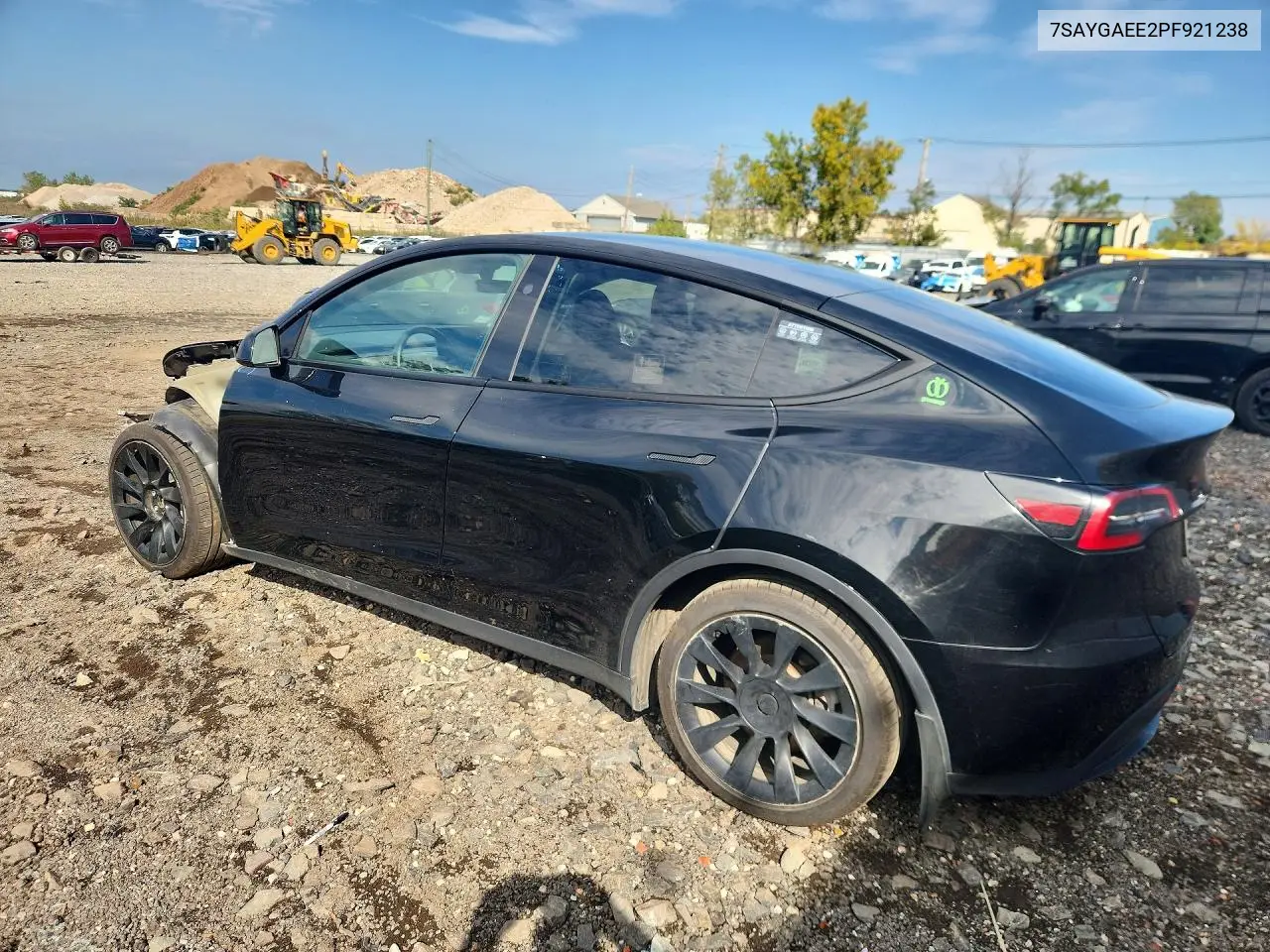 2023 TESLA MODEL Y VIN 7SAYGAEE2PF921238 — фото 2
