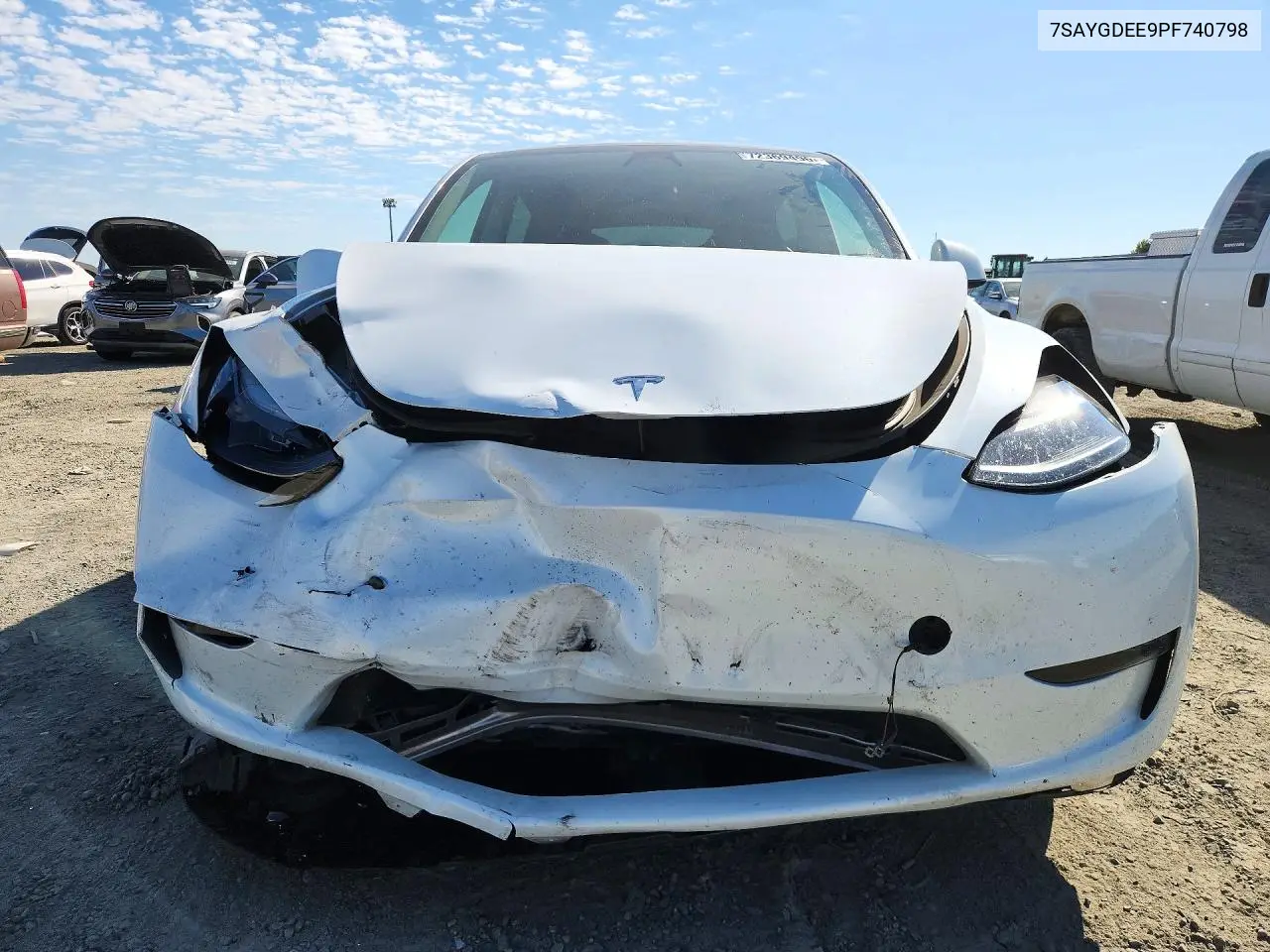2023 TESLA MODEL Y VIN 7SAYGDEE9PF740798 — фото 5