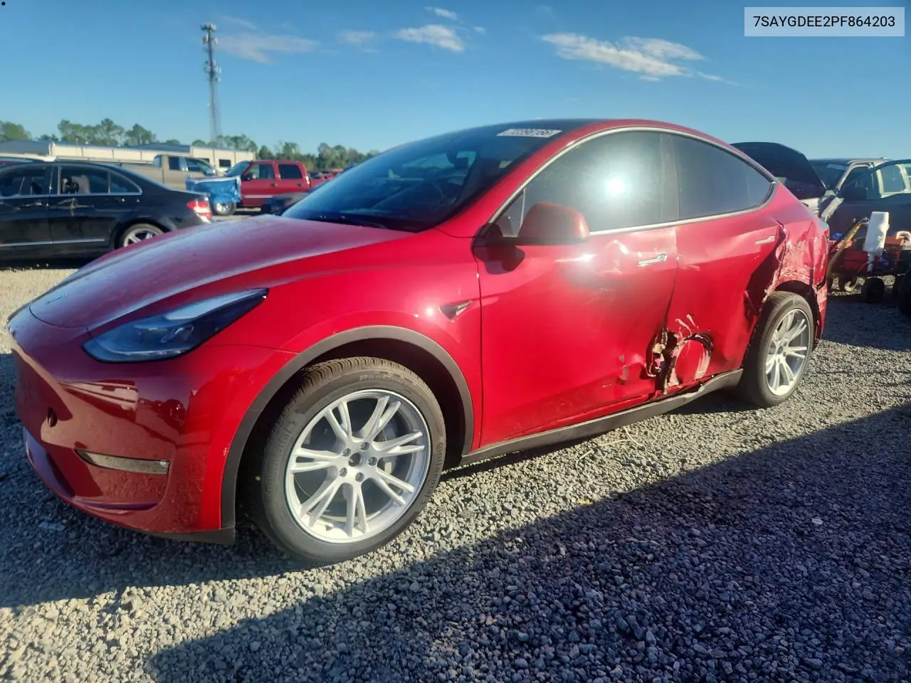 TESLA MODEL Y 2023, VIN 7SAYGDEE2PF864203