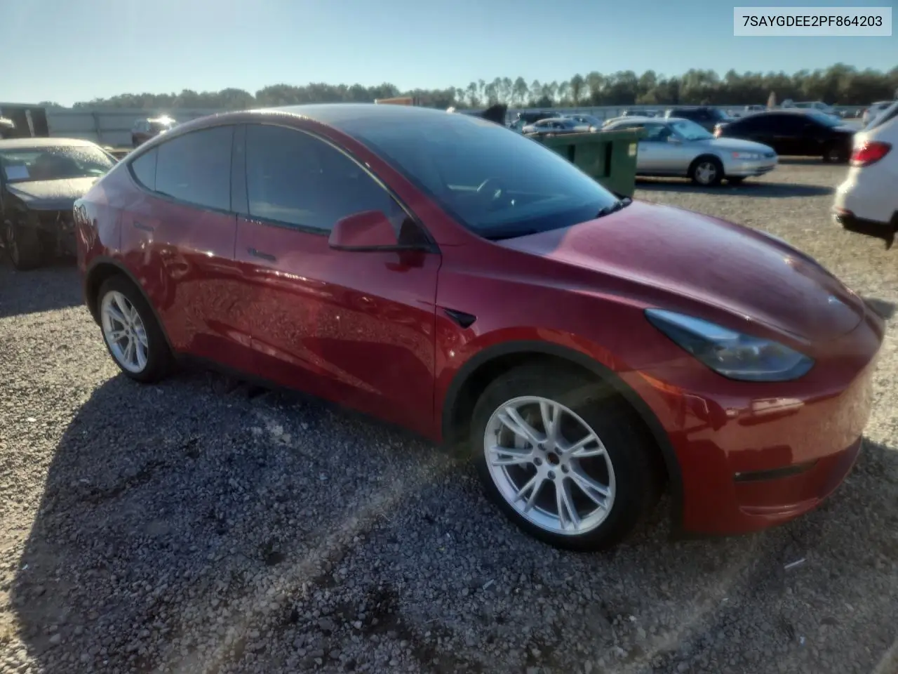 2023 TESLA MODEL Y VIN 7SAYGDEE2PF864203 — фото 4
