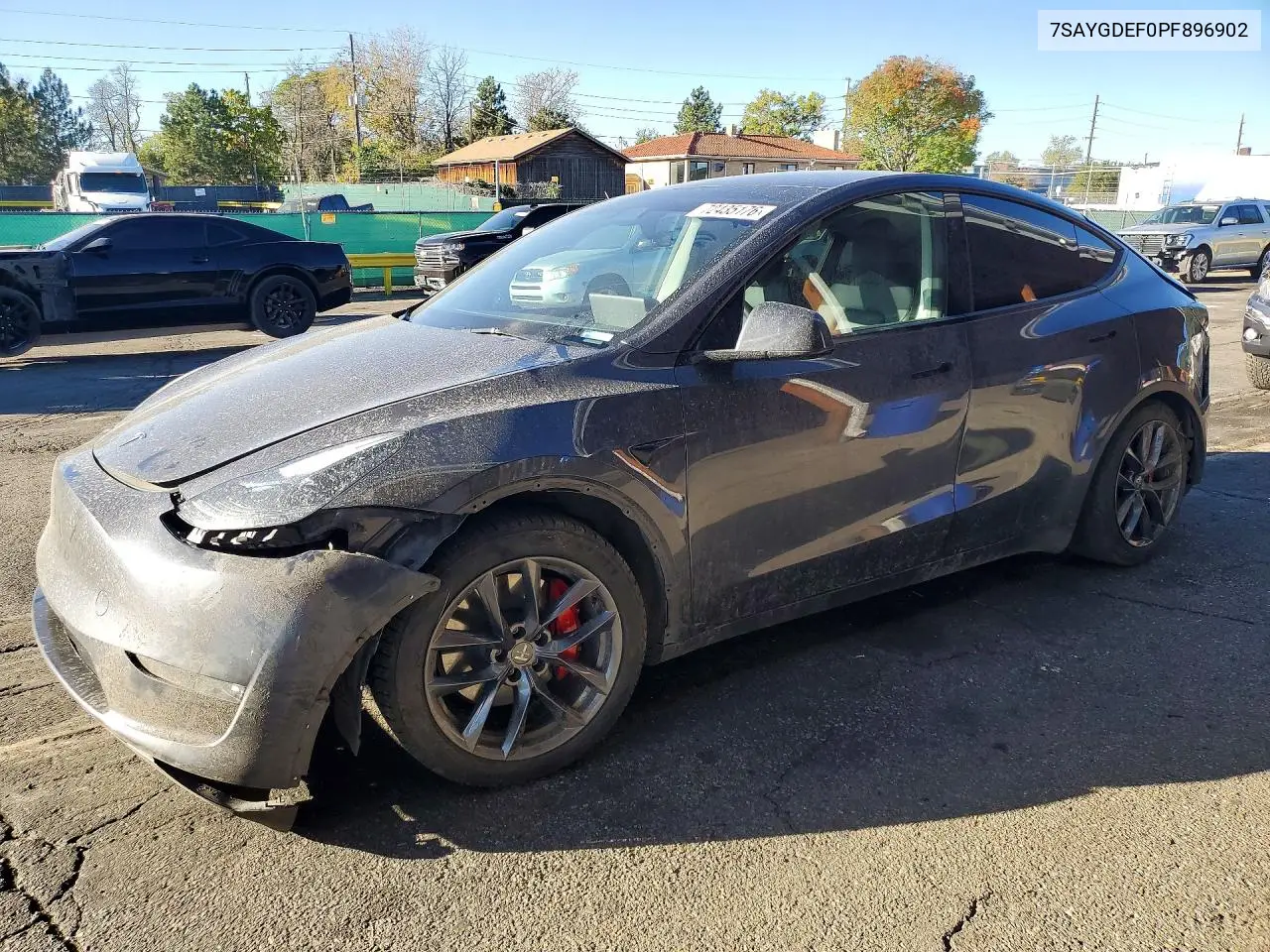 TESLA MODEL Y 2023, VIN 7SAYGDEF0PF896902