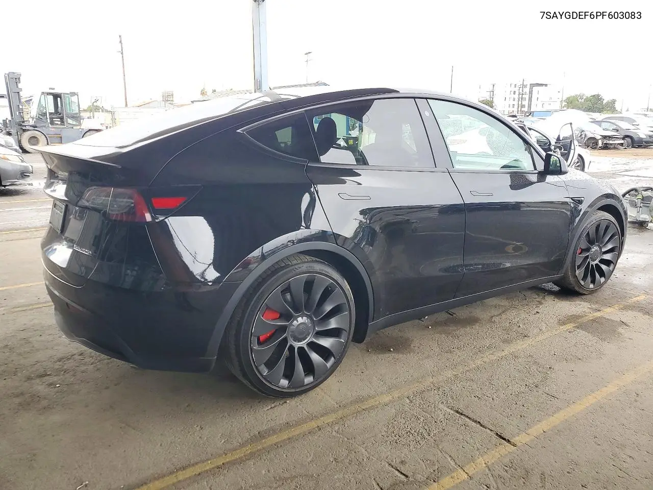 2023 TESLA MODEL Y VIN 7SAYGDEF6PF603083 — фото 3
