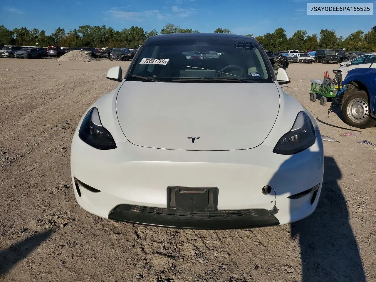 2023 TESLA MODEL Y VIN 7SAYGDEE6PA165525 — фото 5