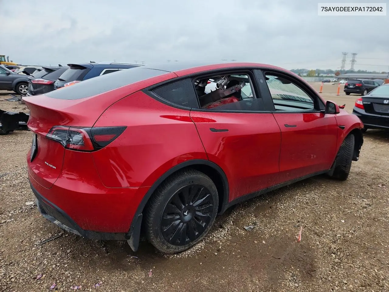 2023 TESLA MODEL Y VIN 7SAYGDEEXPA172042 — фото 3